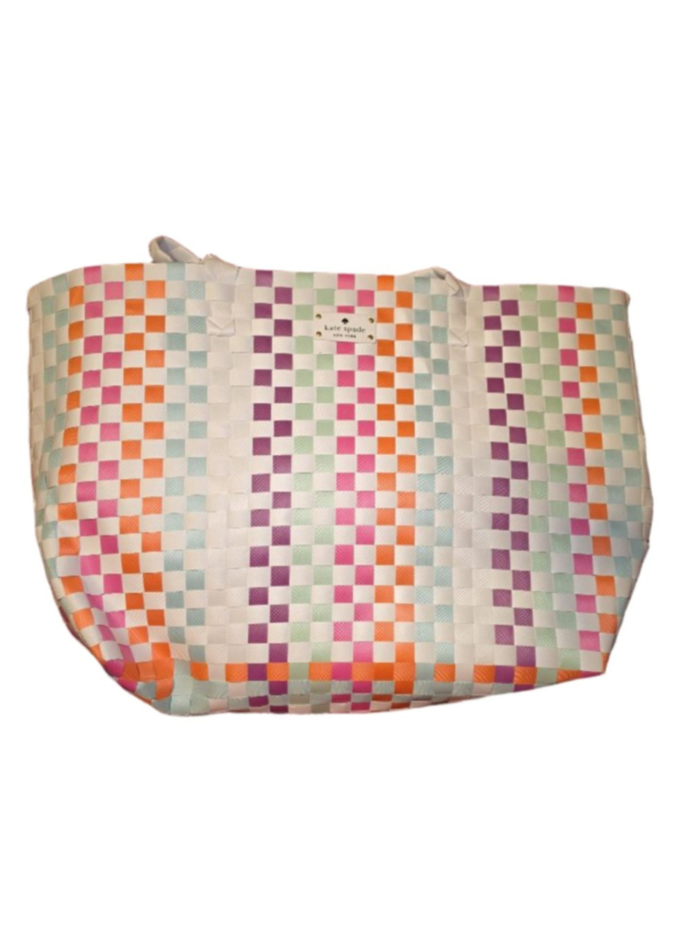 Kate Spade Large Tote Bag White Multi-color - Picture 2 of 5